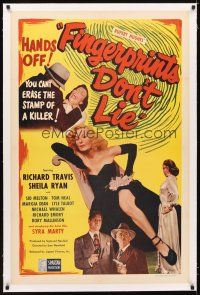 5j304 FINGERPRINTS DON'T LIE linen 1sh '51 what sexy bad girl Syra Marty did to love was a crime!