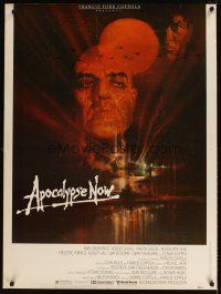 5k175 APOCALYPSE NOW 30x40 '79 Francis Ford Coppola, classic Bob Peak art of Marlon Brando!