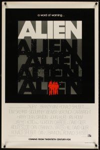 5k145 ALIEN teaser 1sh '79 Ridley Scott classic, a word of warning, ultra rare!