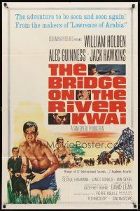 5k080 BRIDGE ON THE RIVER KWAI 1sh R63 William Holden, Alec Guinness, David Lean classic!