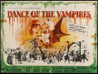 5k281 FEARLESS VAMPIRE KILLERS British quad '67 Roman Polanski, Dance of the Vampires!