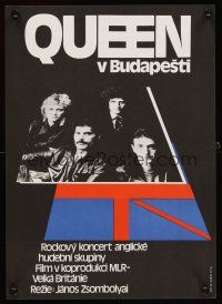 5k340 QUEEN LIVE IN BUDAPEST Czech 11x16 '87 great image of Freddie Mercury & the band