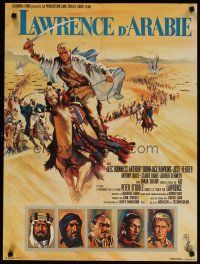 5k320 LAWRENCE OF ARABIA French 23x32 '63 David Lean classic starring Peter O'Toole, great art!