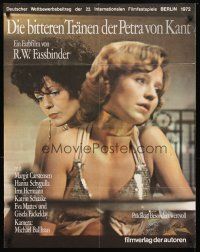 5k042 BITTER TEARS OF PETRA VON KANT German '72 Margit Carstensen, Hanna Schygulla, Fassbinder!