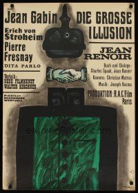 5k304 GRAND ILLUSION German R60s Jean Renoir's La Grande Illusion, anti-war classic, von Stroheim