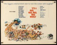 5k188 IT'S A MAD, MAD, MAD, MAD WORLD 1/2sh '64 great wacky art of entire cast by Jack Davis!