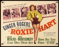 5k194 ROXIE HART style A 1/2sh '42 full-length image of sexy criminal Ginger Rogers from Chicago!