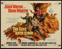 5k197 SONS OF KATIE ELDER 1/2sh '65 John Wayne, Dean Martin, sexy Martha Hyer!