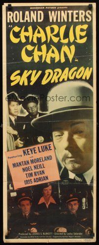 5k227 SKY DRAGON insert '49 Roland Winters as Charlie Chan, Mantan Moreland & Keye Luke!