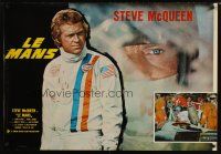 5k514 LE MANS ItalianEng lrg pbusta '71 great images of race car driver Steve McQueen!