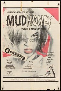 5k118 MUDHONEY 1sh '65 Russ Meyer, trampiest Lorna Maitland in a film of ribaldry & violence!