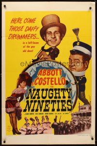 5k119 NAUGHTY NINETIES 1sh R50 Bud Abbott & Lou Costello perform Who's on First!