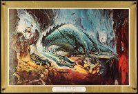 5k247 WONDERFUL WORLD OF THE BROTHERS GRIMM special 27x40 '62 Pal, dragon fight art, Cinerama!