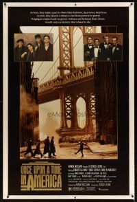 5m020 ONCE UPON A TIME IN AMERICA 40x60 '84 Robert De Niro, James Woods, directed by Sergio Leone!