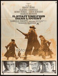 5m096 ONCE UPON A TIME IN THE WEST French 1p R70s Leone, Cardinale, Fonda, Bronson, Robards!