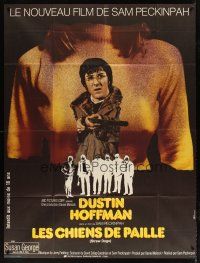 5m101 STRAW DOGS French 1p '72 Peckinpah, different art of Hoffman & Susan George by Ferracci!