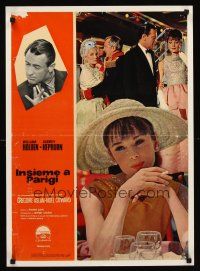 5m164 PARIS WHEN IT SIZZLES Italian photobusta '64 wonderful close up of beautiful Audrey Hepburn!
