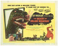 5m229 BEAST OF HOLLOW MOUNTAIN TC '56 from the dawn of history, dinosaur monster beyond belief!