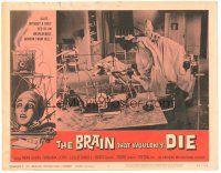 5m307 BRAIN THAT WOULDN'T DIE LC #2 '62 great image of monster carrying girl in laboratory!