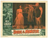 5m309 BRIDE OF THE MONSTER LC #1 '56 Ed Wood, Tor Johnson watches Bela Lugosi hypnotize girl!