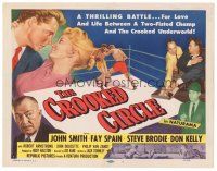 5m243 CROOKED CIRCLE TC '57 two-fisted boxing champ vs crooked underworld, cool art!