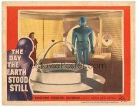 5m323 DAY THE EARTH STOOD STILL LC #2 51 great image of Gort and Patricia Neal inside space ship!