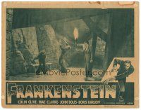 5m327 FRANKENSTEIN LC R47 Colin Clive watches Dwight Frye whip Boris Karloff as the monster!