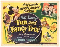 5m252 FUN & FANCY FREE TC '47 Disney, Mickey Mouse, Edgar Bergen & Charlie McCarthy!