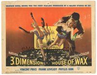 5m258 HOUSE OF WAX TC '53 cool 3-D image of monster & sexy girls kicking off the movie screen!