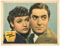 5m347 JOHNNY APOLLO LC '40 best close portrait of mobster Tyrone Power & sexy Dorothy Lamour!