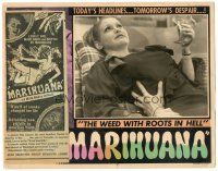 5m358 MARIHUANA LC '35 Dwain Esper daring drug expose, weed with roots in Hell, c/u of drunk girl!