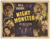 5m271 NIGHT MONSTER TC '42 Bela Lugosi & Lionel Atwill in Universal mystery horror!