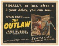 5m273 OUTLAW TC R50 art of sexiest Jane Russell & Jack Buetel, Howard Hughes