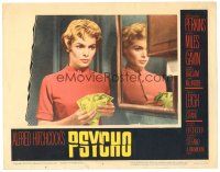 5m375 PSYCHO LC #5 '60 Alfred Hitchcock, pretty Janet Leigh holds stolen cash in bathroom!