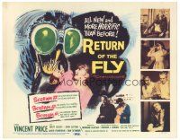 5m277 RETURN OF THE FLY TC '59 Vincent Price, cool insect monster art, more horrific than before!