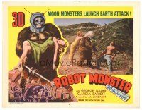 5m382 ROBOT MONSTER LC #5 '53 3-D, worst movie ever, girl tries to save Nader from wacky monster!