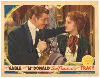 5m388 SAN FRANCISCO LC '36 Clark Gable tells pretty Jeanette MacDonald he's not a bad guy!