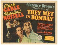 5m284 THEY MET IN BOMBAY TC '41 suave Clark Gable tells Rosalind Russell he can't arrest her!