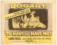 5m285 TO HAVE & HAVE NOT TC R56 great close up of Humphrey Bogart kissing Lauren Bacall!