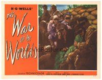 5m402 WAR OF THE WORLDS LC #4 '53 H.G. Wells classic, George Pal, scared citizens in cool shades!