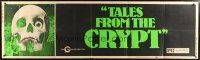 5m056 TALES FROM THE CRYPT paper banner '72 from classic E.C. comics, cool skull image!