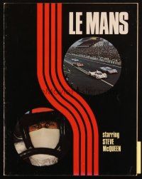 5m175 LE MANS program book '71 race car driver Steve McQueen, cool different racing images!