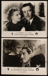 5m205 LIFE OF VERGIE WINTERS 4 French LCs '34 John Boles, pretty Ann Harding in title role!
