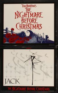 5m417 NIGHTMARE BEFORE CHRISTMAS 8 LCs '93 Tim Burton, Disney, great portraits of top cast members!