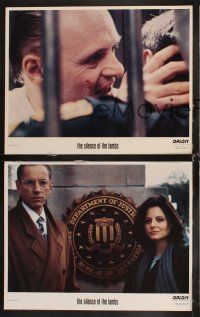 5m421 SILENCE OF THE LAMBS 8 LCs '91 Anthony Hopkins in cell & biting Charles Napier's face off!