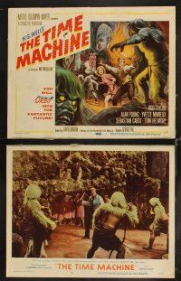 5m422 TIME MACHINE 7 LCs '60 Rod Taylor, sexy Yvette Mimieux, cool Reynold Brown art!