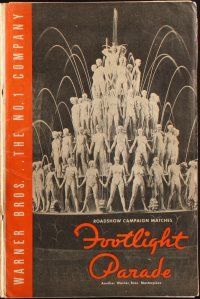 5m059 FOOTLIGHT PARADE pressbook '33 Busby Berkeley, massive & wonderful with a giant supplement!