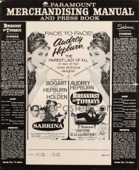 5m171 SABRINA/BREAKFAST AT TIFFANY'S pressbook '65 Audrey Hepburn is the fairest lady of them all!