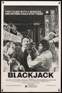 5p087 BLACKJACK 1sh '78 blaxploitation, William Smith & Tony Burton!