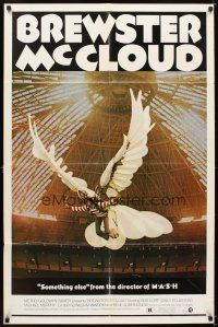 5p111 BREWSTER McCLOUD style B 1sh '71 Robert Altman, Bud Cort w/wings in the Astrodome!